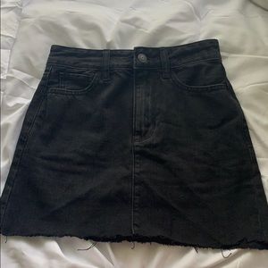 Black Jean skirt